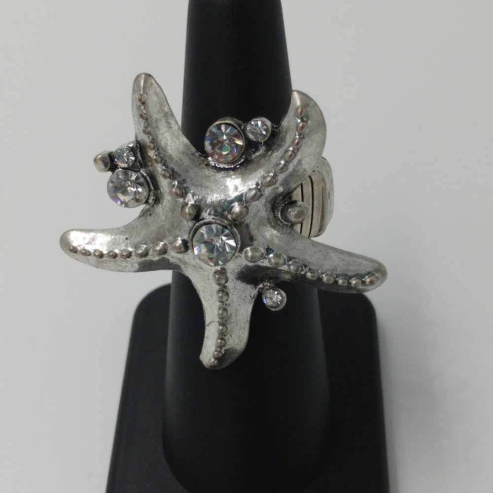 NWT Tesori Fashion Starfish Stretch Ring One Size